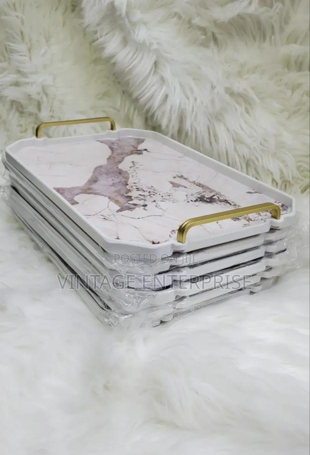 Decorative Marble Breakfast Serving Tray