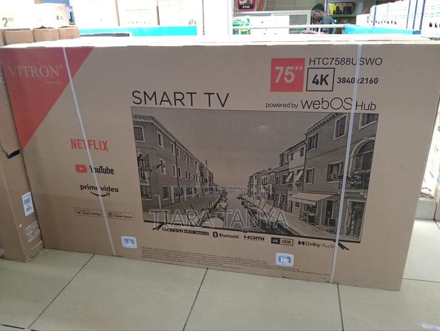 Vitron 75" UHD Frameless Smart TV, DVB-T2+SMART, - main view