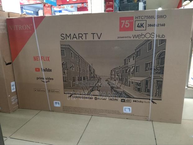 Vitron 75" UHD Frameless Smart TV, DVB-T2+SMART, - thumbnail 4