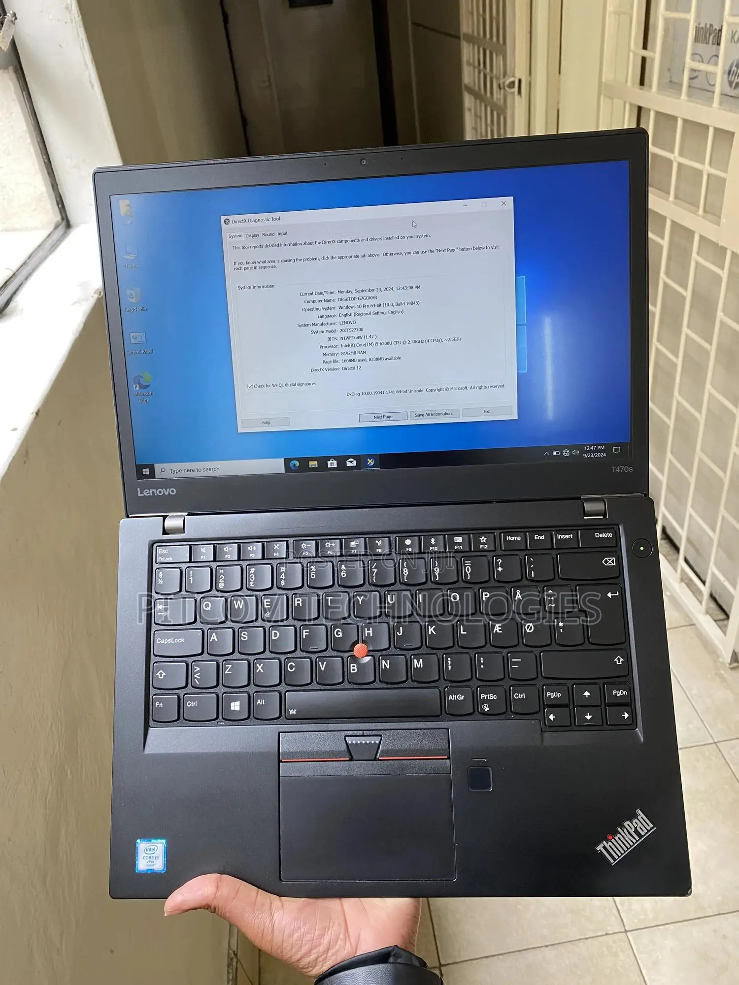 Laptop Lenovo ThinkPad T470s 8GB Intel Core i5 SSD 256GB