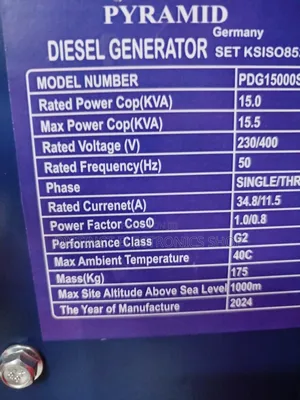 15kva Pyramid Diesel Generator