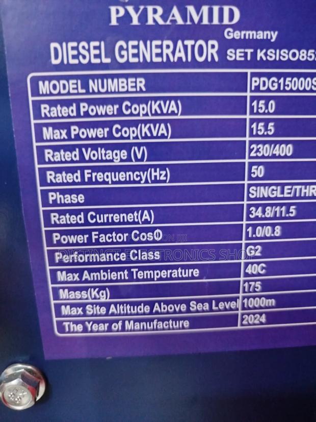 15kva Pyramid Diesel Generator - thumbnail 2