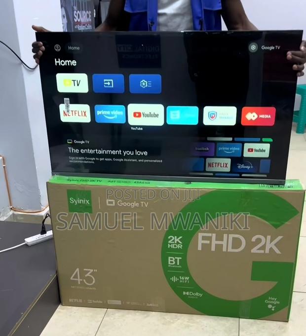 Syinix 43" Smart Google TV
FHD Display Netflix, Youtube - main view
