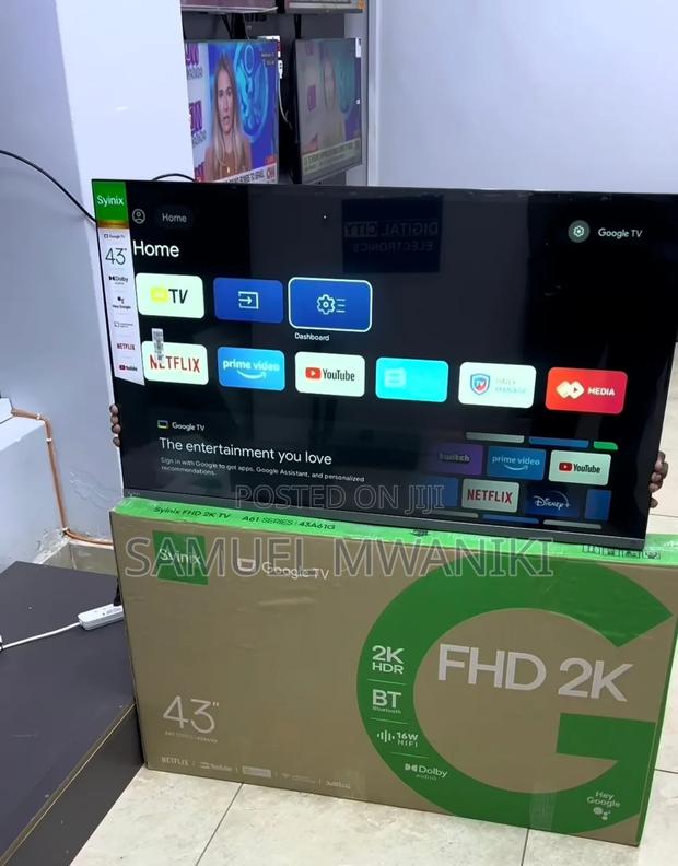 Syinix 43" Smart Google TV
FHD Display Netflix, Youtube - thumbnail 5