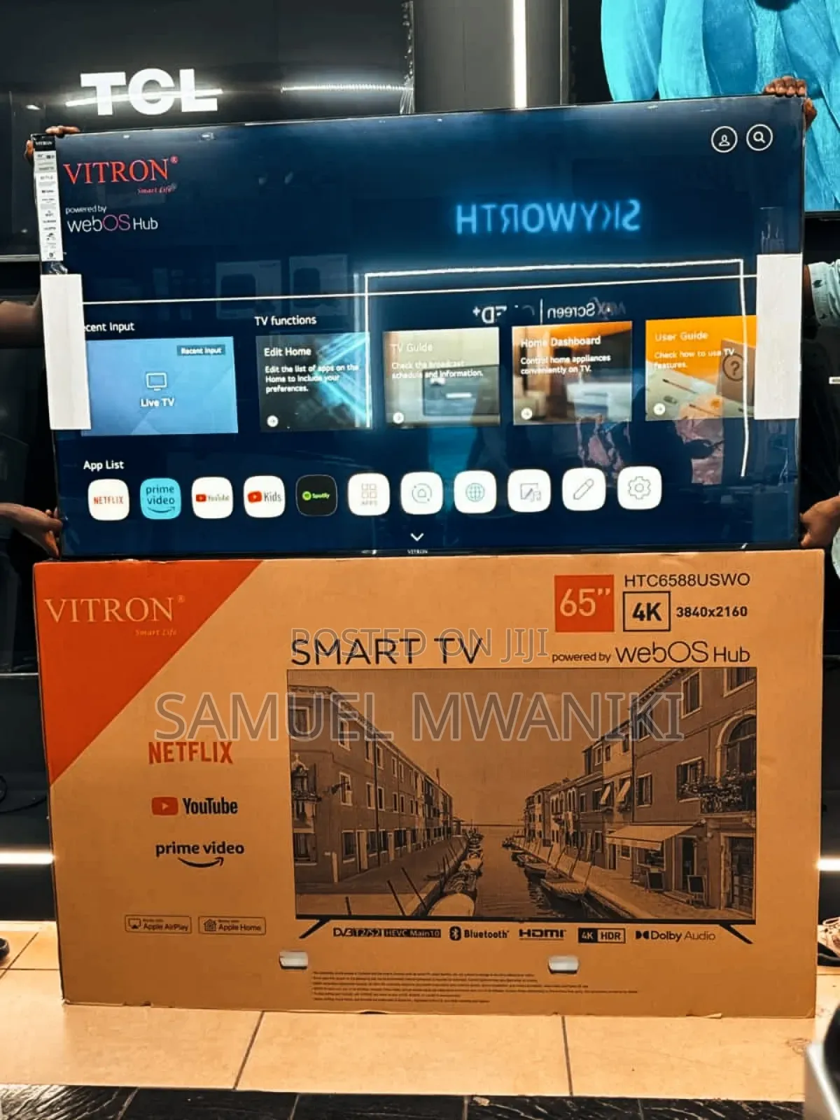 Vitron 65′′ Smart Uhd HDR Frameless Tv – Powered by Webos