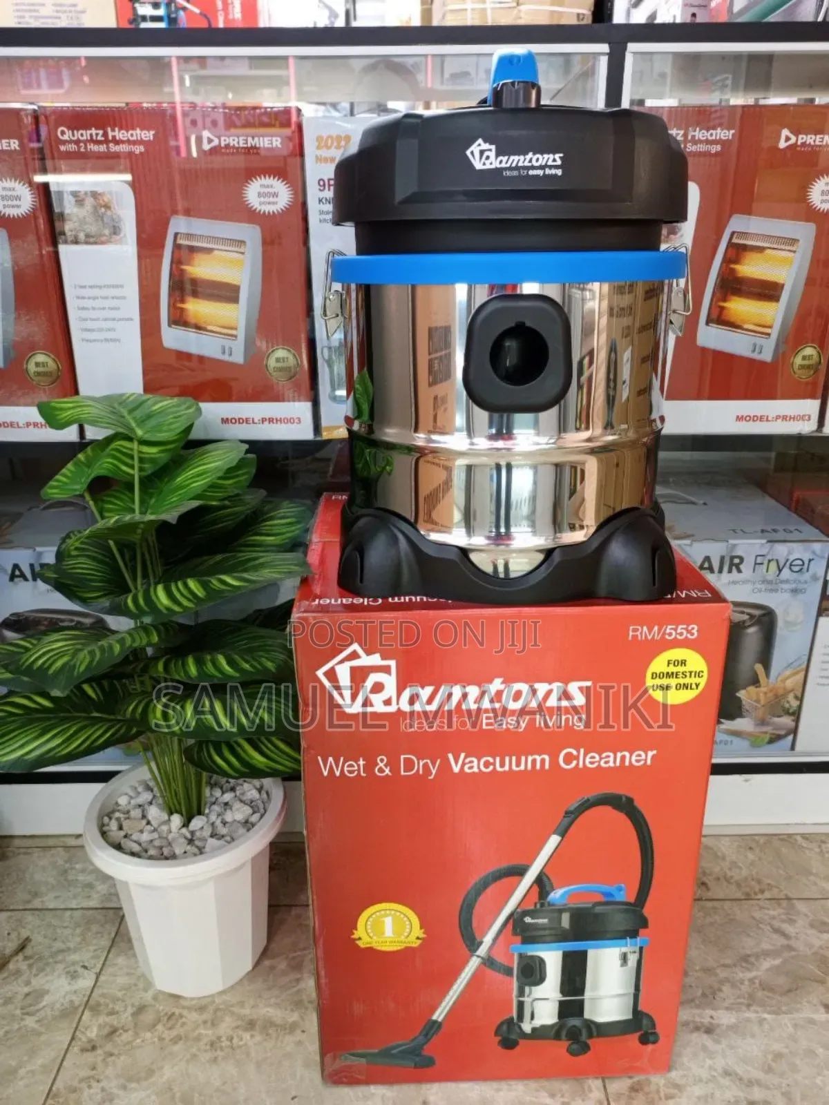 Ramtons Vacuum Cleaner WET AND DRY Cleaner - RM/553