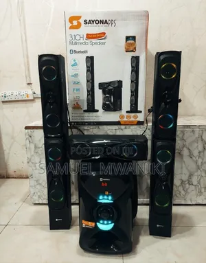 Sayona 3.1 Ch Tall Boy Subwoofer SHT 1204BT Powerful Audio