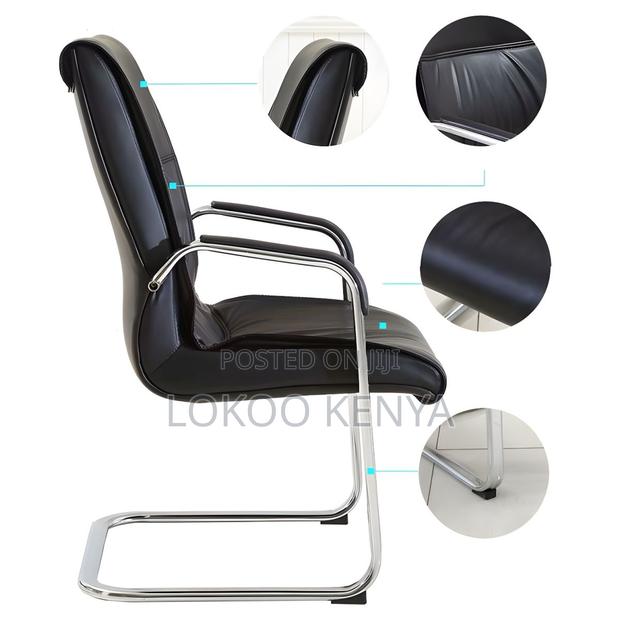 Office Chair, Executive Leather Visitor Chair - thumbnail 5