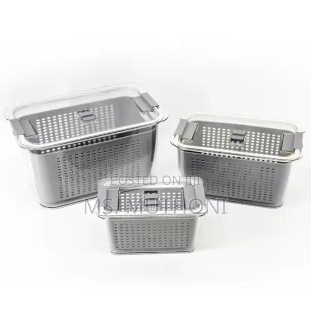 3 Fridge Organizer With Removable Tray - thumbnail 3
