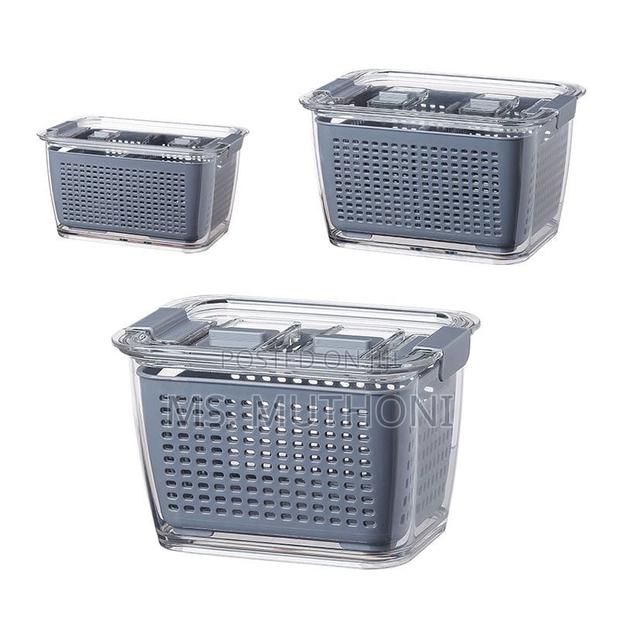 3 Fridge Organizer With Removable Tray - thumbnail 2