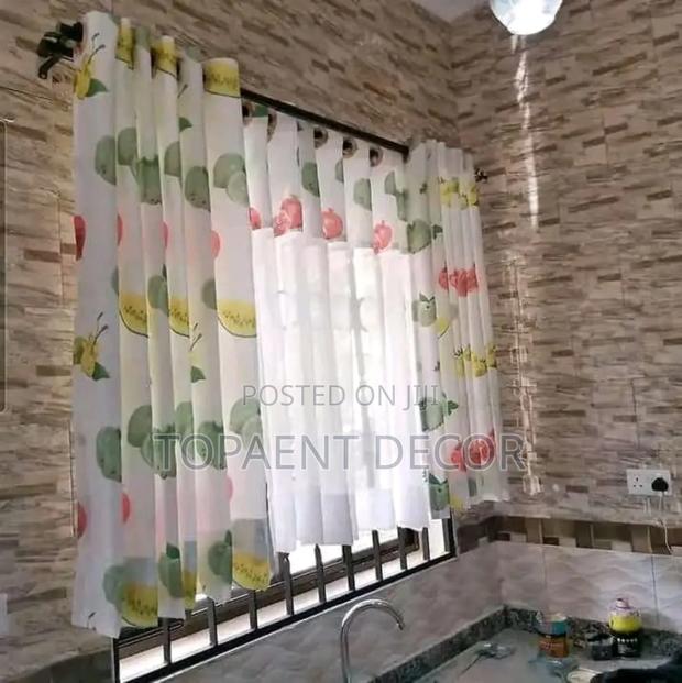 Fruit Themed Kitchen Curtain and Sheer