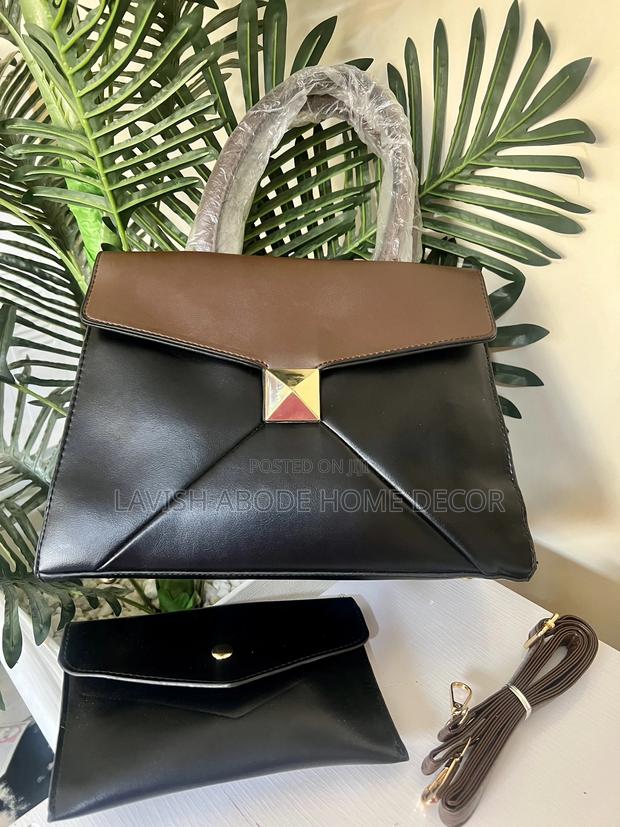 Black and Chocolate Handbag - main view