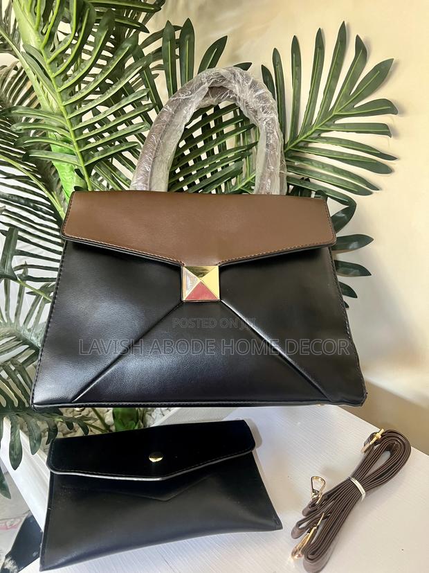 Black and Chocolate Handbag - thumbnail 2