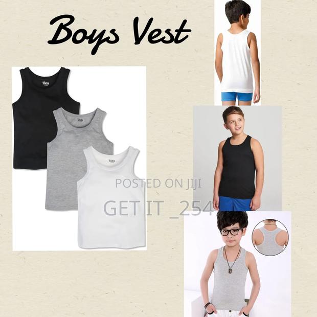 *3 Set Boys Quality Vest - main view