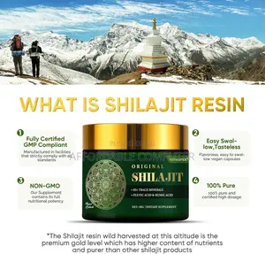 50g Himalayan Shilajit Resin Supplement, 85+ Trace Mineral