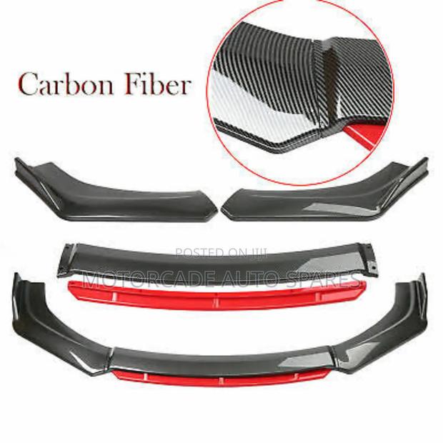 Universal Bumper Lip Kit Skirting Carbon Fiber