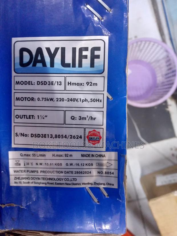 Dayliff Submersible Waterpump 92M Head - thumbnail 2