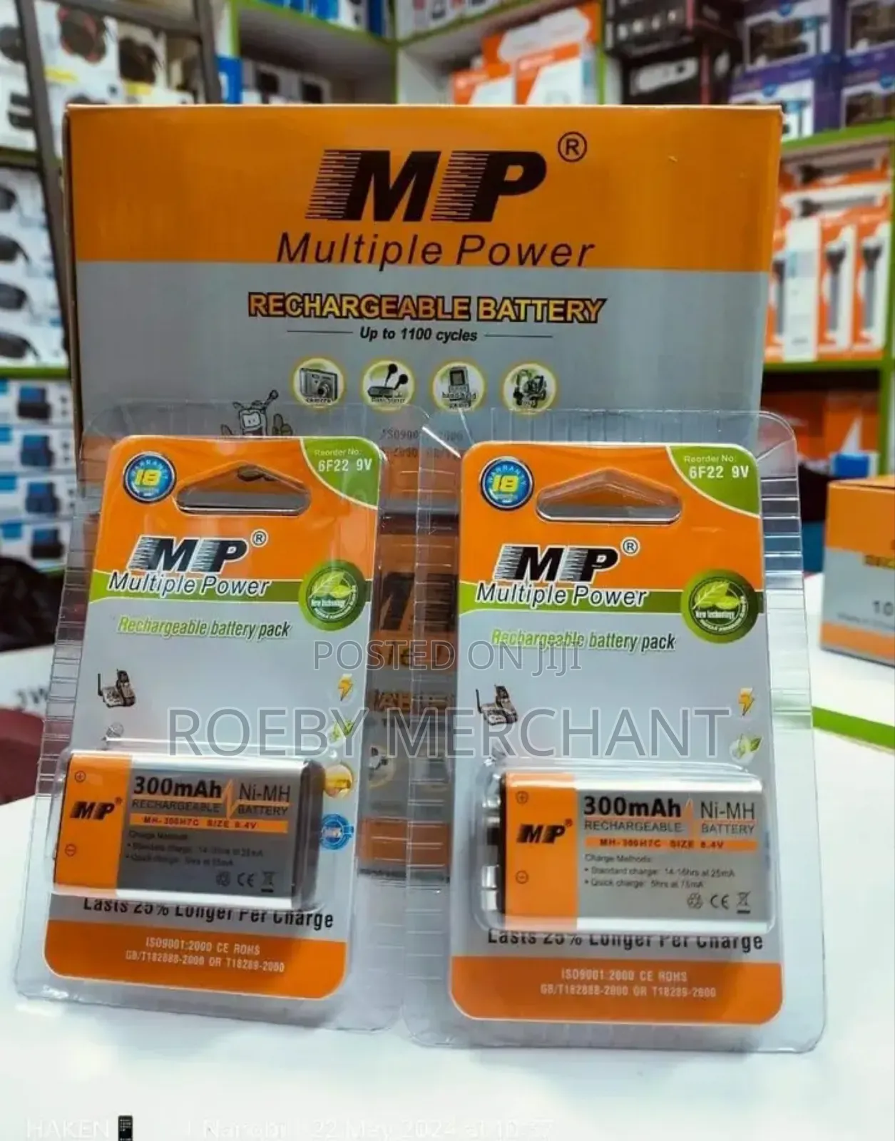 Mp Rechargeable Battery 9V