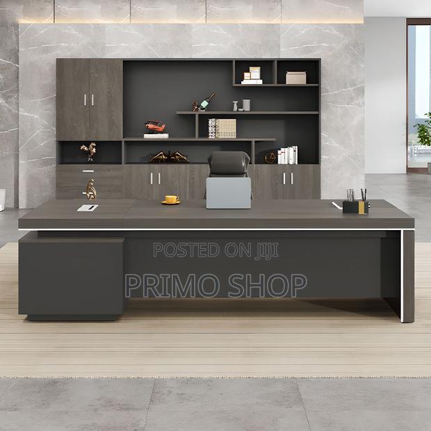 Office Table, Computer Work Desk With Cable Management - main view