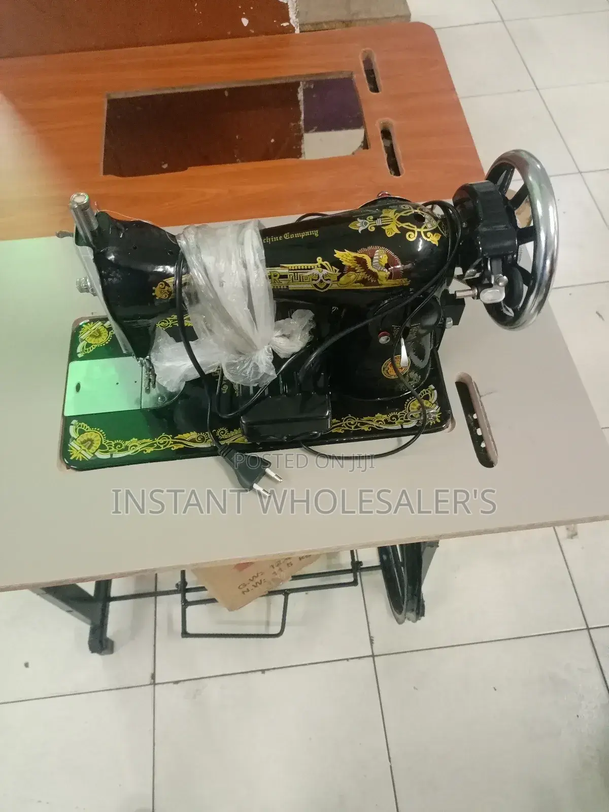 Singer Sewing Machine and Table