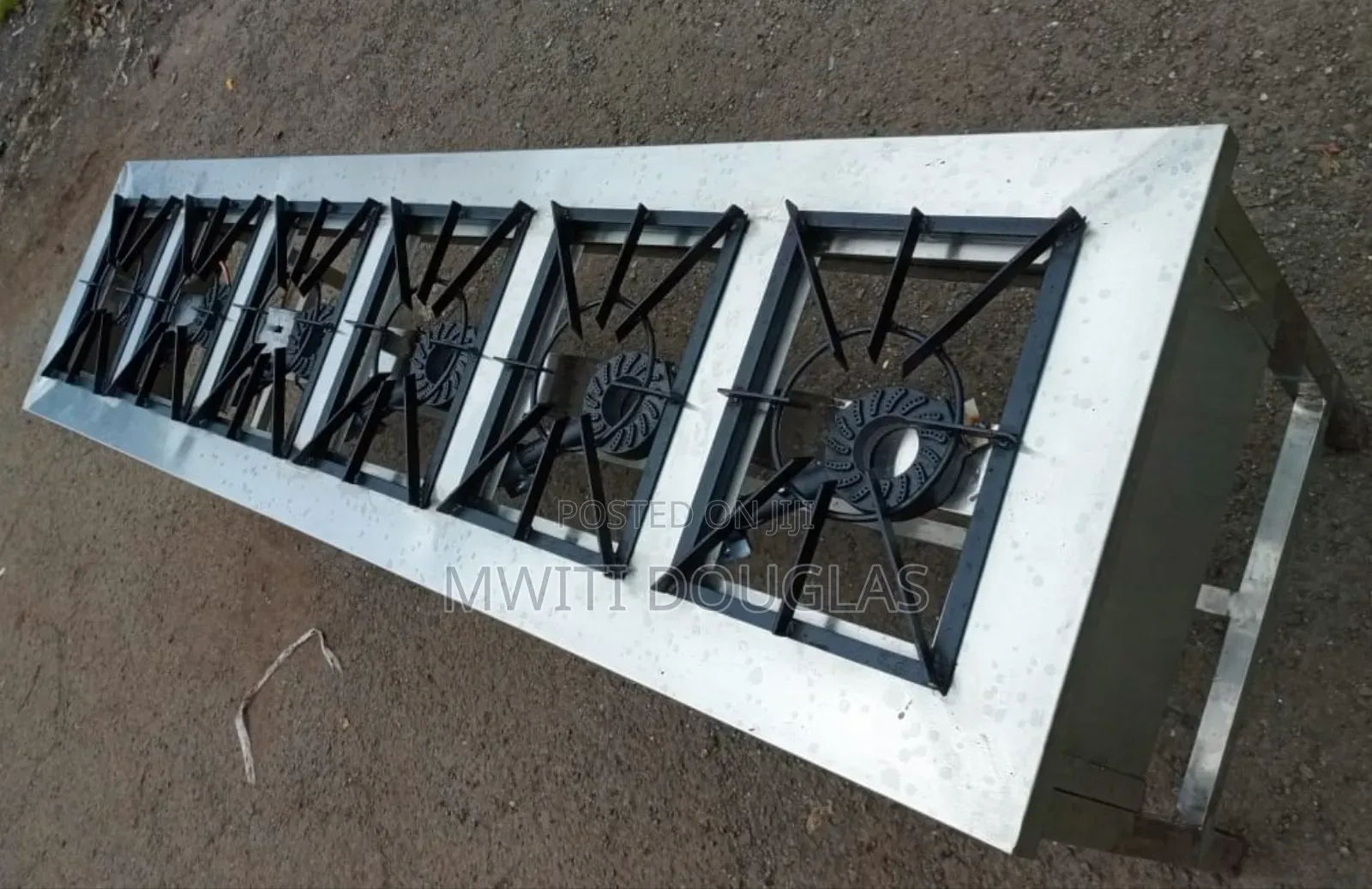 Pure Stainless Steel Straight 6burner Gas Cooker