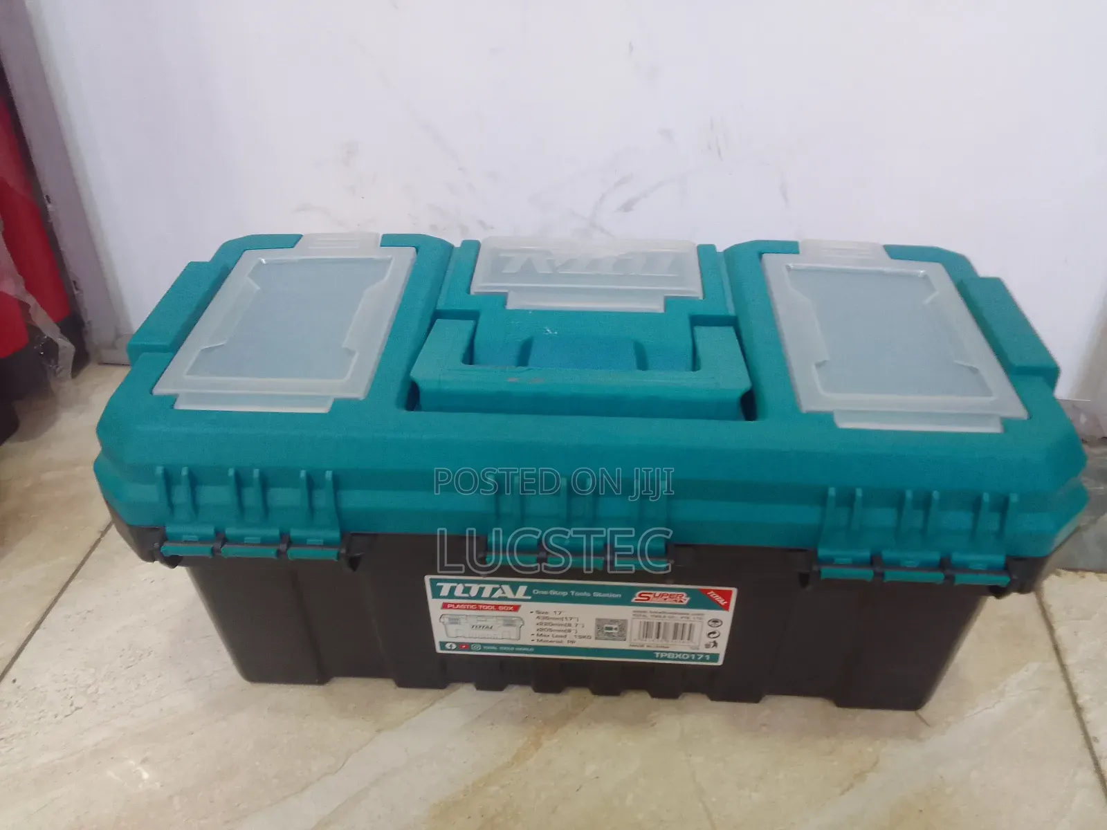 Total TPBX0171 Plastic Tool Box 17"