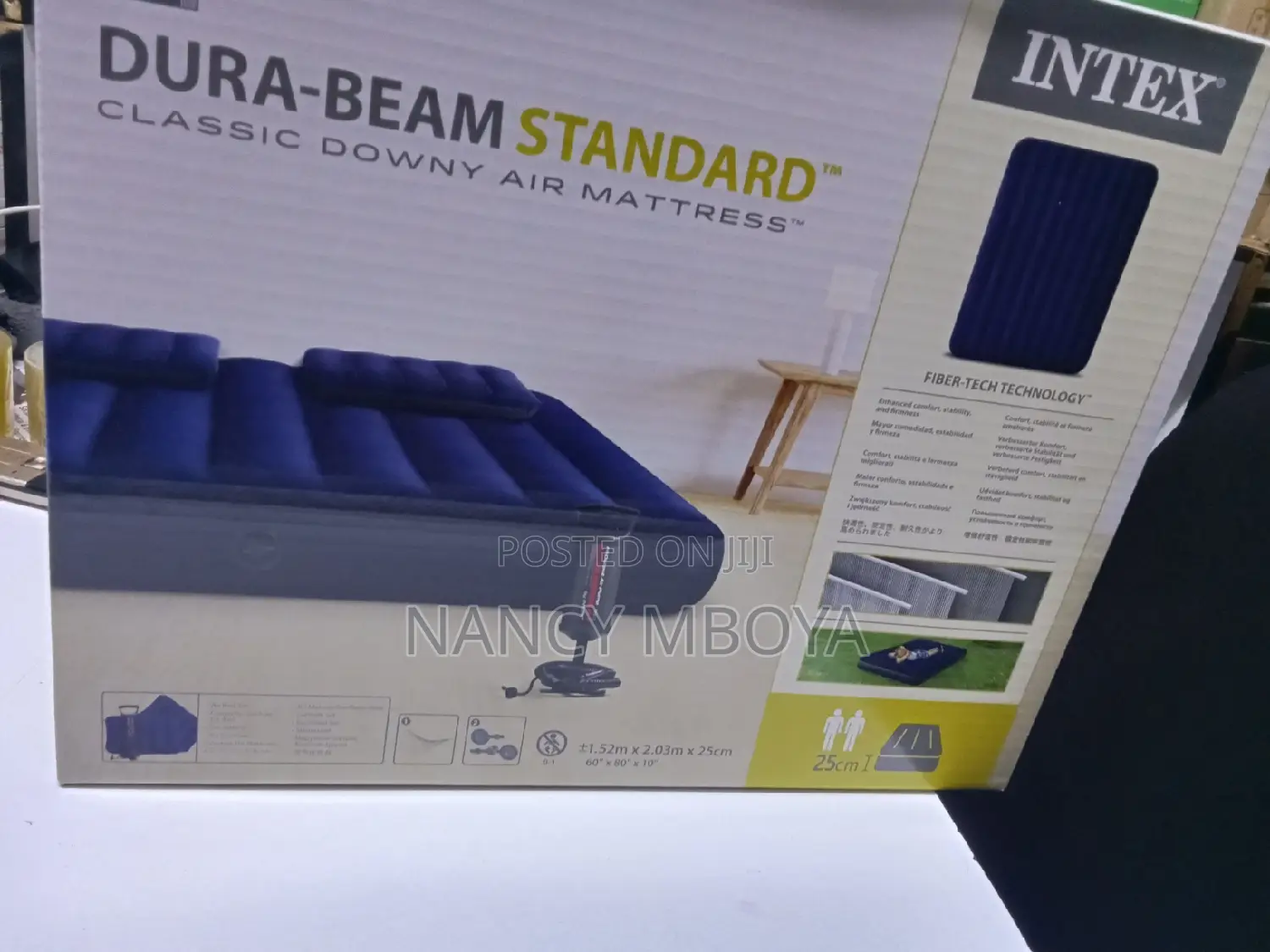 Intex Air Mattress 5x6 With 2 Pillows And Free Manual Pump