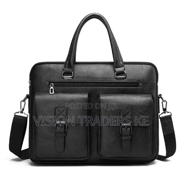 Jeep Buluo Double Pocket Laptop Bags - Black Size 38*27 Cm