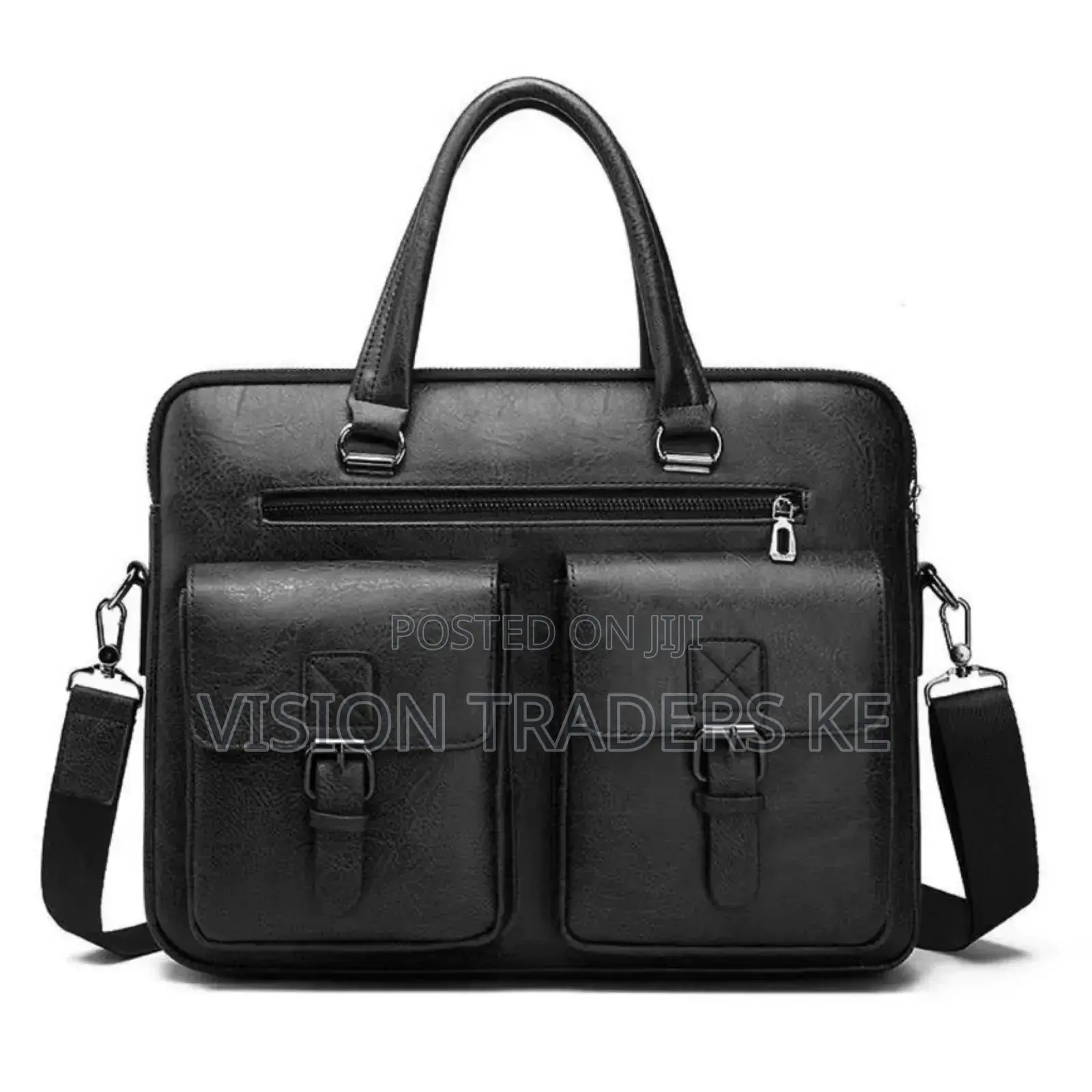 Jeep Buluo Double Pocket Laptop Bags - Black Size 38*27 Cm