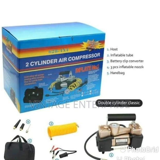 2-Cylinder Air Compressor/Tyre Inflator