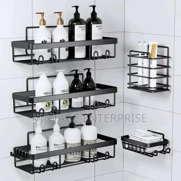 5lcs Set Shower Candy Shelf