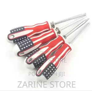 Dual Use Flag Handle Screwdriver With Removable Handle