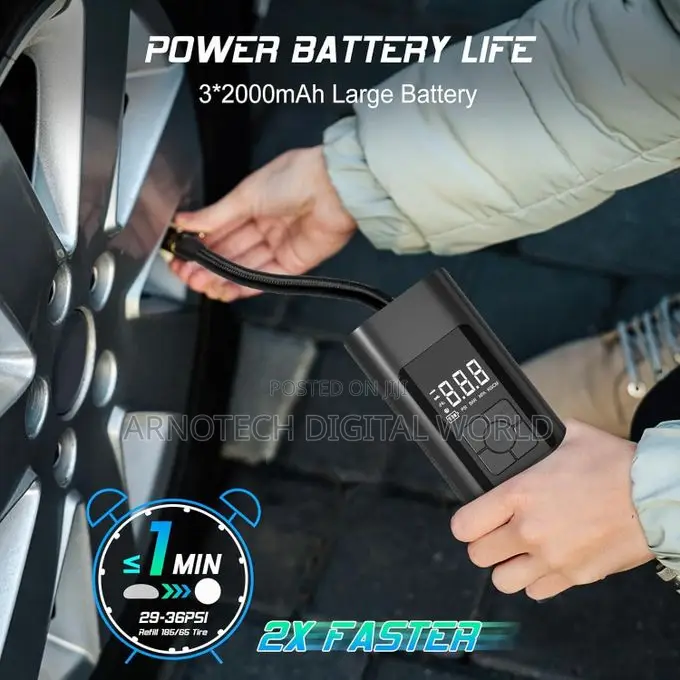 Multifunctional Cordless Digital Air Compressor/Tyre Inflato