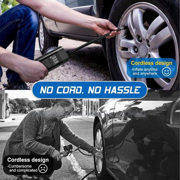 Multifunctional Cordless Digital Air Compressor/Tyre Inflato - thumbnail 3