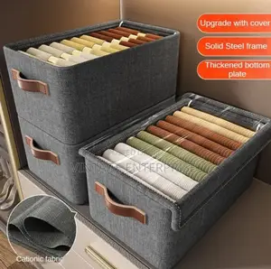 Collapsible Fabric Organizer With Cover