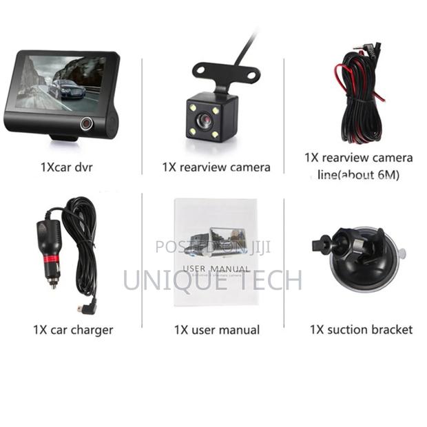 Ultimate 3-in-1 Dash Cam: Record, Monitor, and Navigate