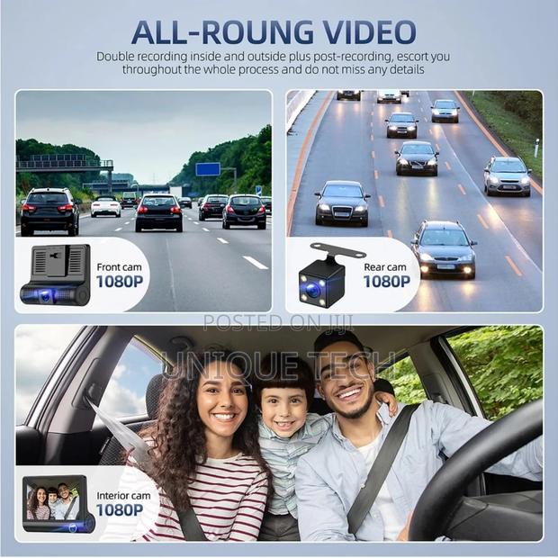 3-in-1 Dashboard Camera for Every Journey