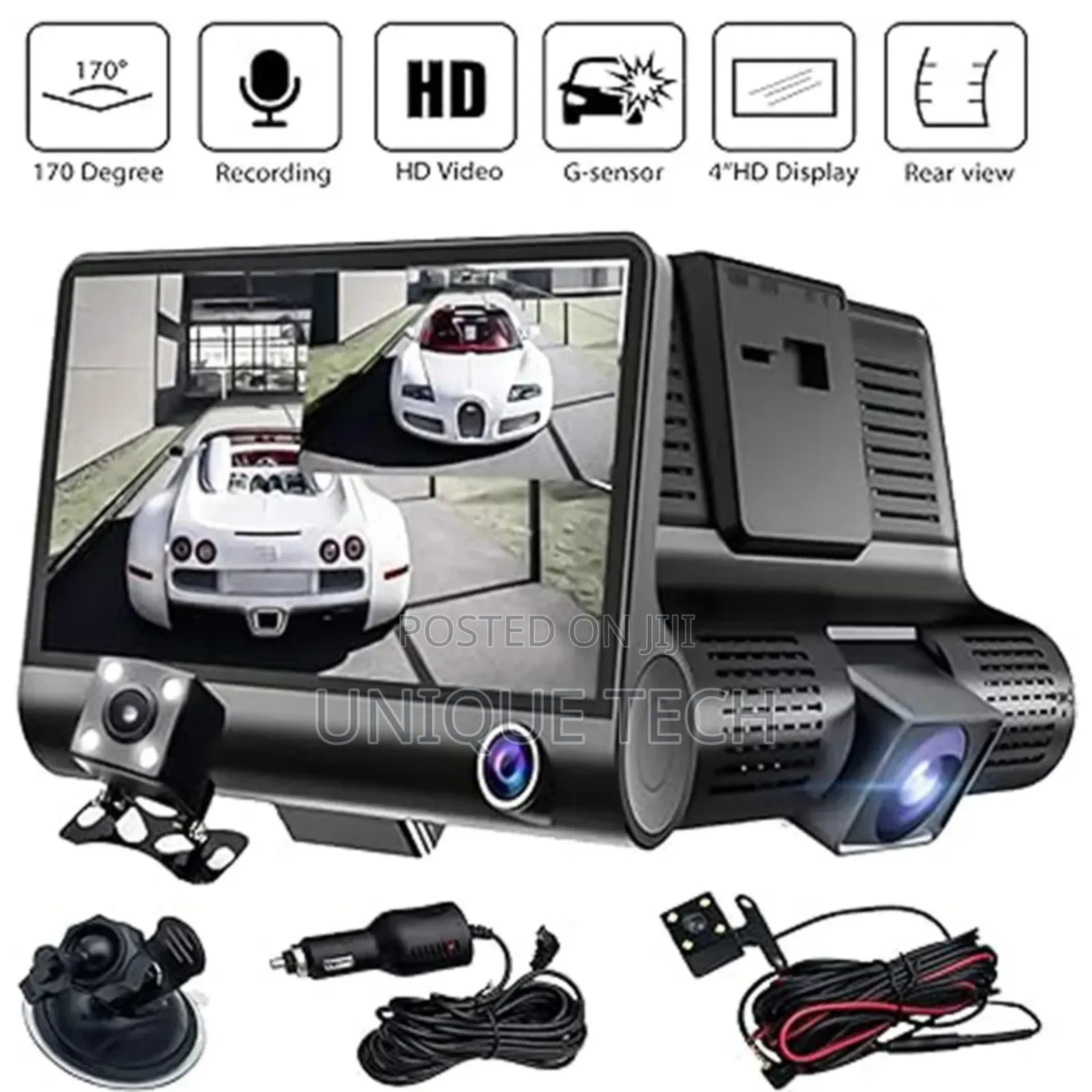 Road Ready: 3-in-1 Dash Cam for Safety and Navigation