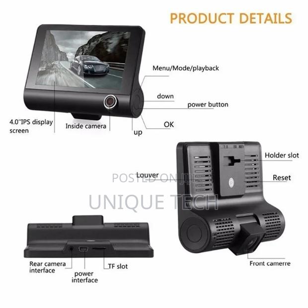 3-in-1 Dash Cam: Record, Protect Navigate With Precision