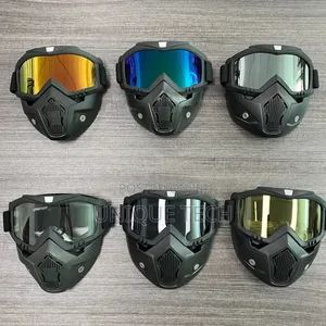Riding Goggles + Detachable Face Mask:The Complete Solution