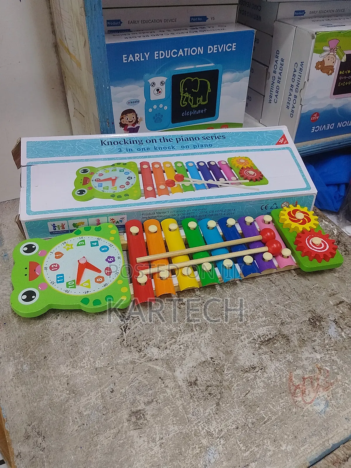 Knocking on the Wood Piano Kids Toy Xylophone 3 in 1