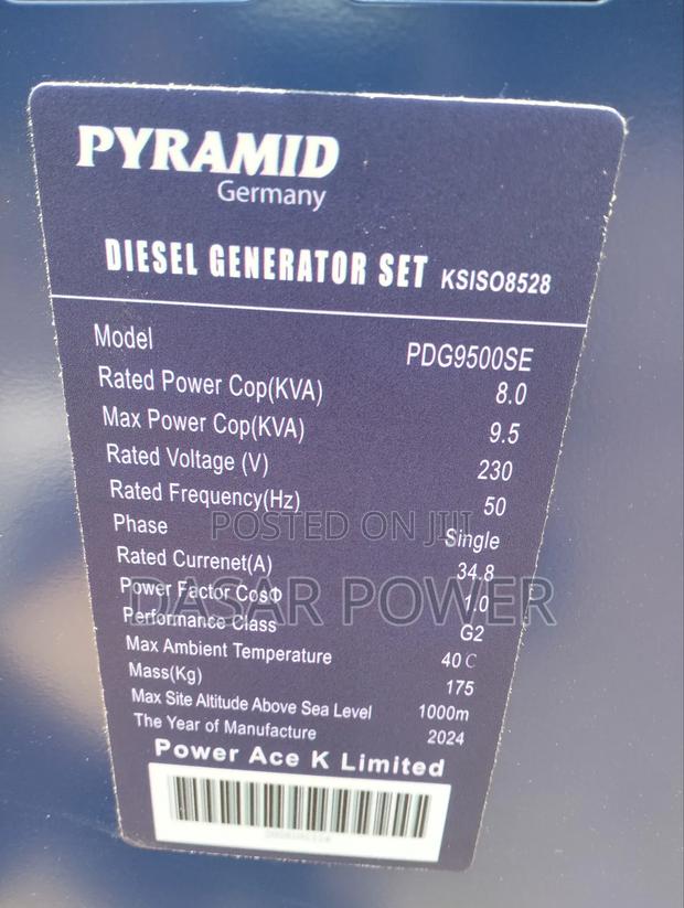 9kva Pyramid Germany Power Generator - thumbnail 3