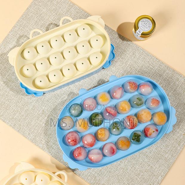 Round 12280535 Plastic Ice Cube Tray 16cube Round - main view