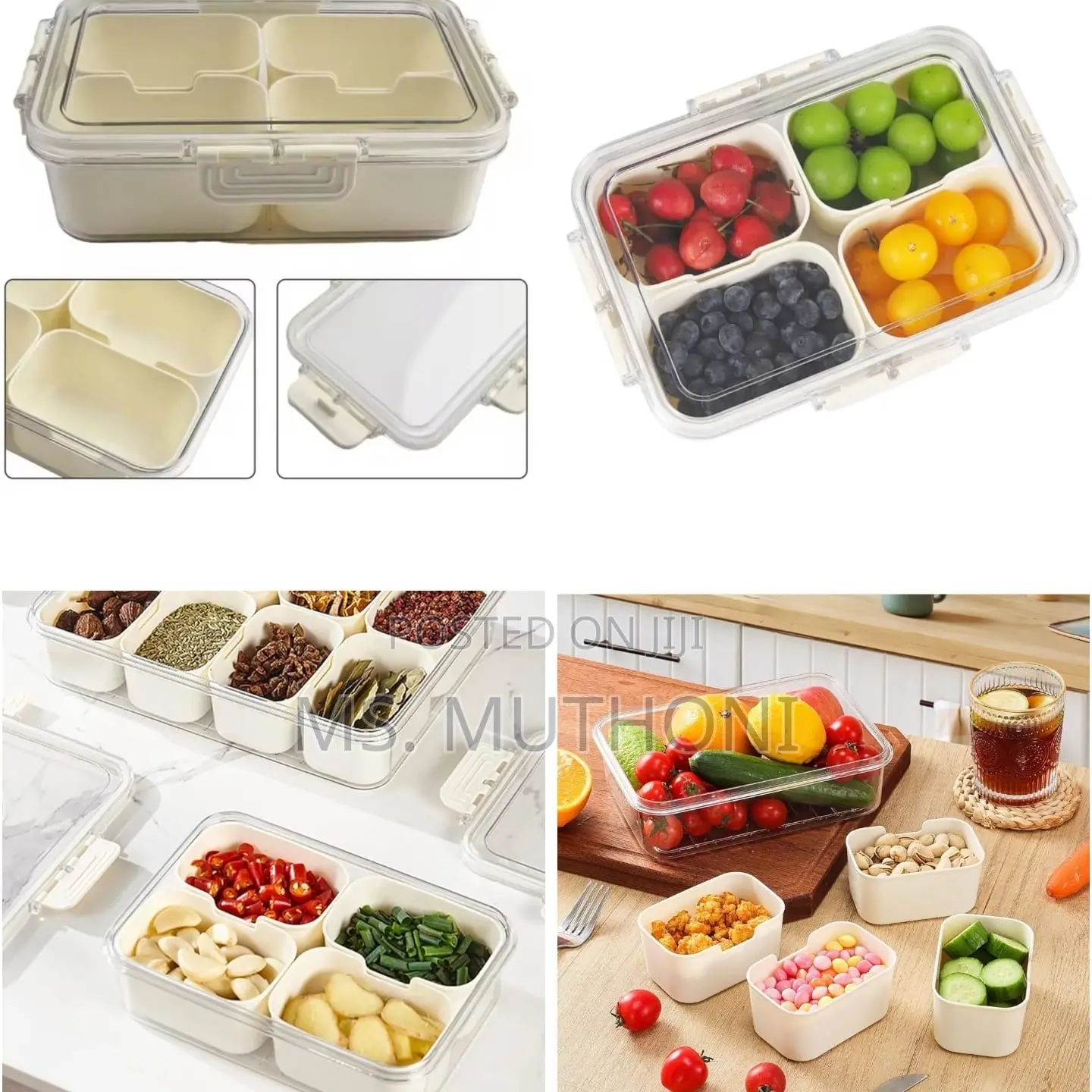 12280073 Clip Fridge Organize 4 Part Size 24X17X6.5cm