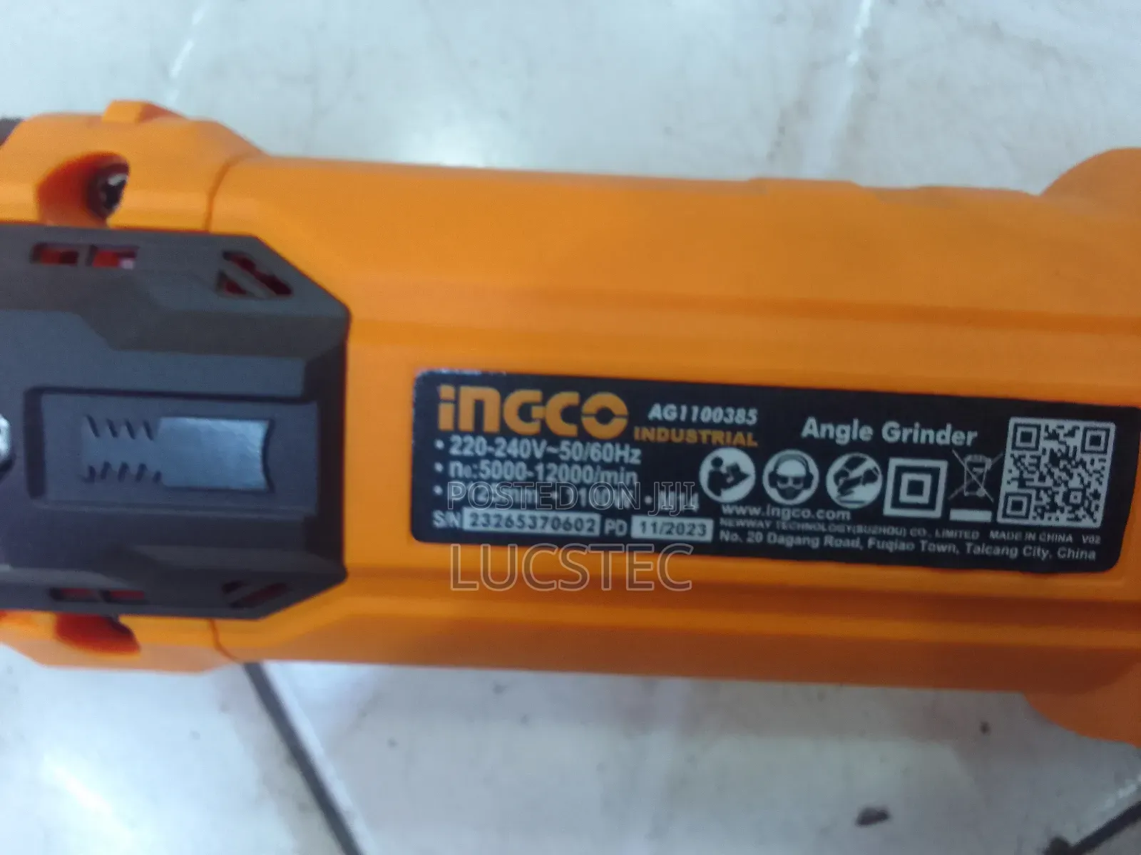 Ingco Ag1100385 Angle Grinder 1100W