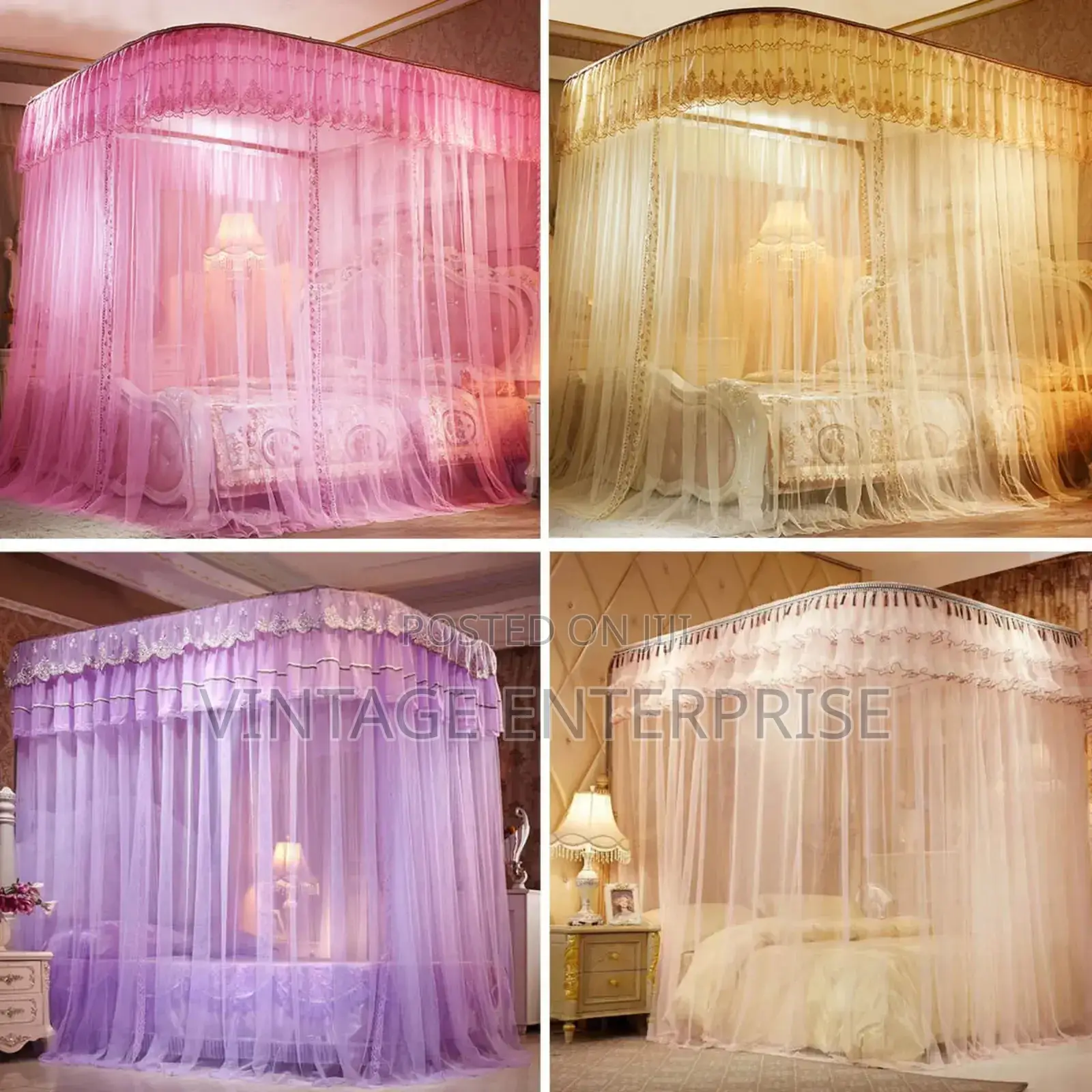 4 Stand Mosquito Net With Metallic Stand Mosquito