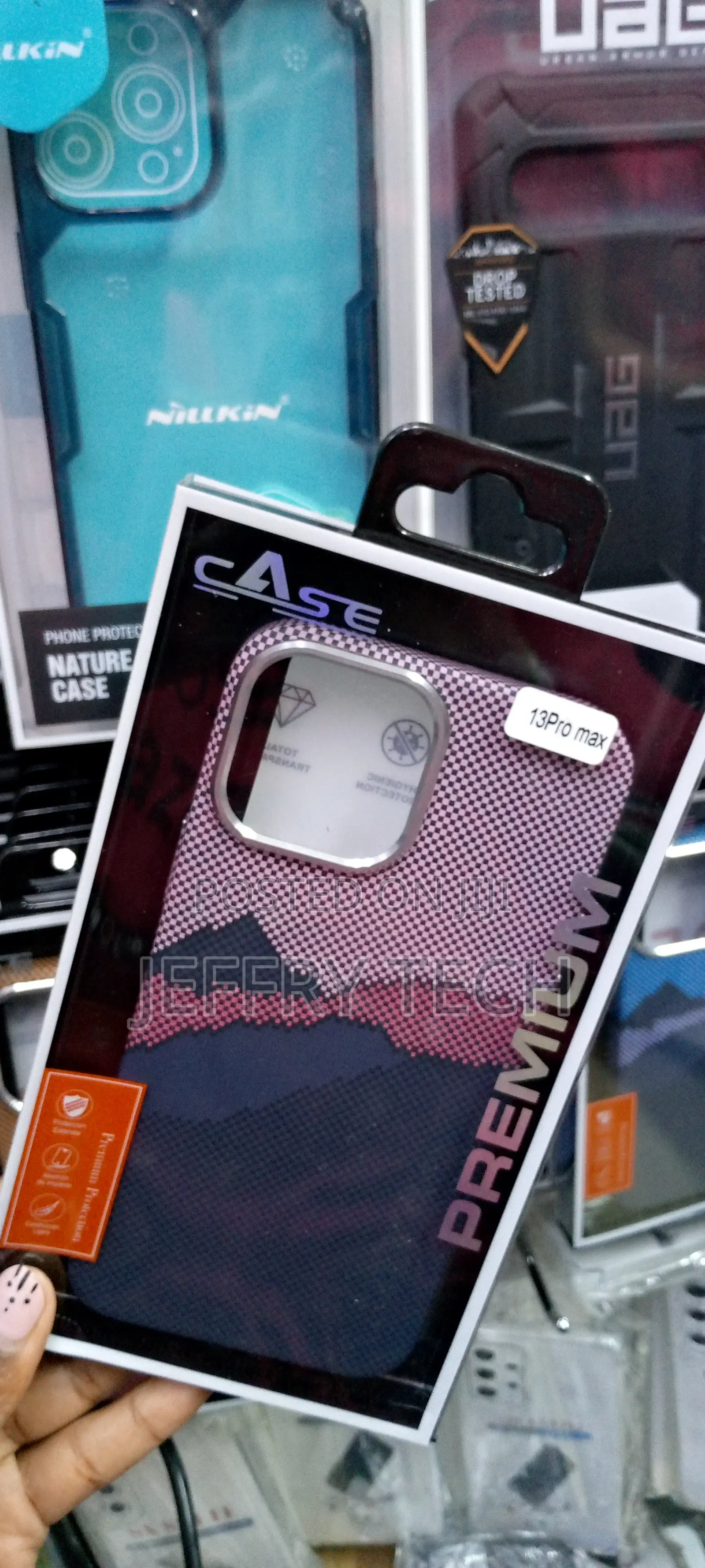 Multicolor Carbon Fiber Magsafe Case for iPhone 13promax