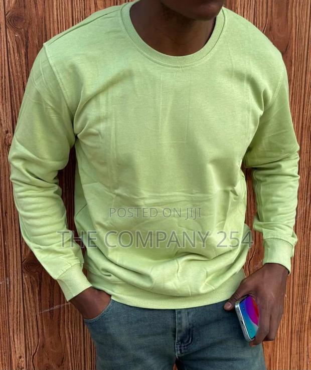 Quality Plain Longsleeve Round Neck Plain Sweat Shirt - thumbnail 4