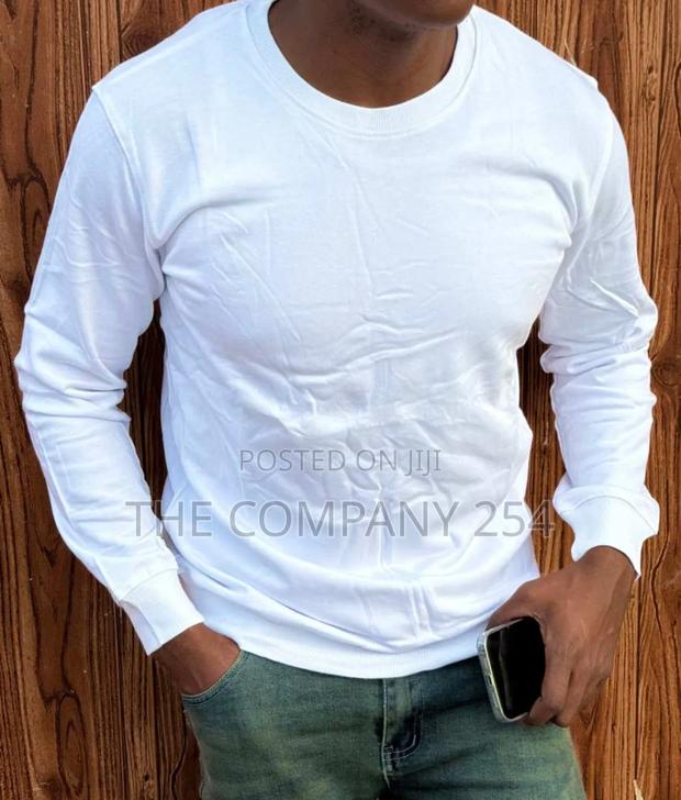 Quality Plain Longsleeve Round Neck Plain Sweat Shirt - thumbnail 3
