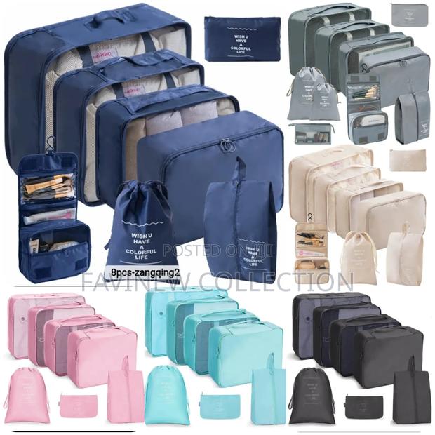 8pcs Luggage Travel Organizers for Suitcase